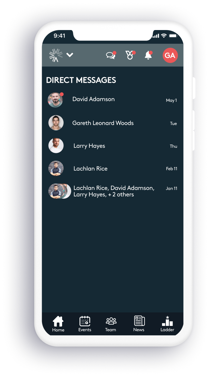 Assemble Sports app screen 6