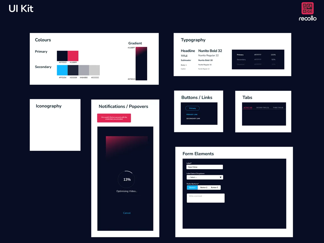 Recollo UI Kit in Figma