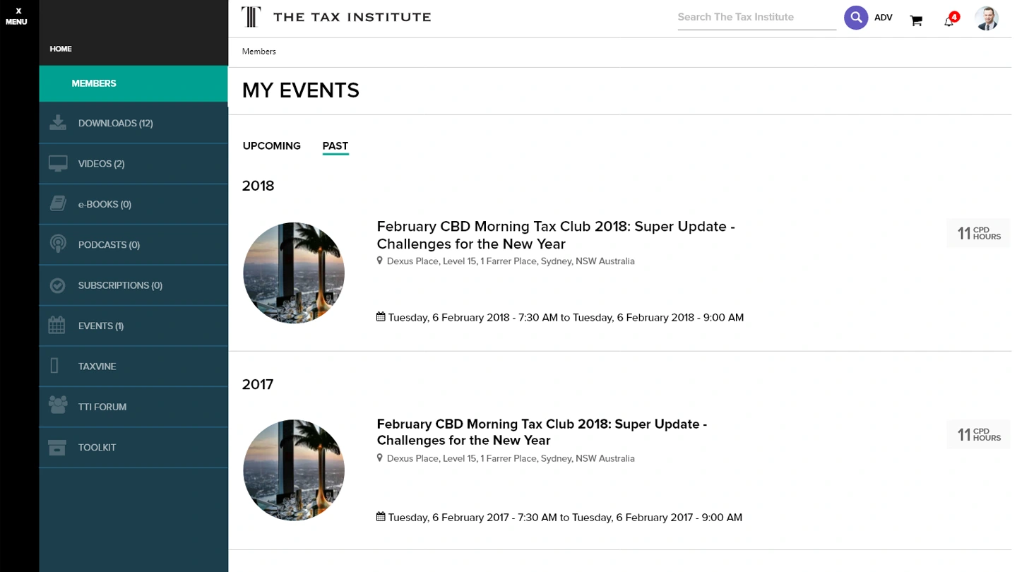 GCG final application — data view
