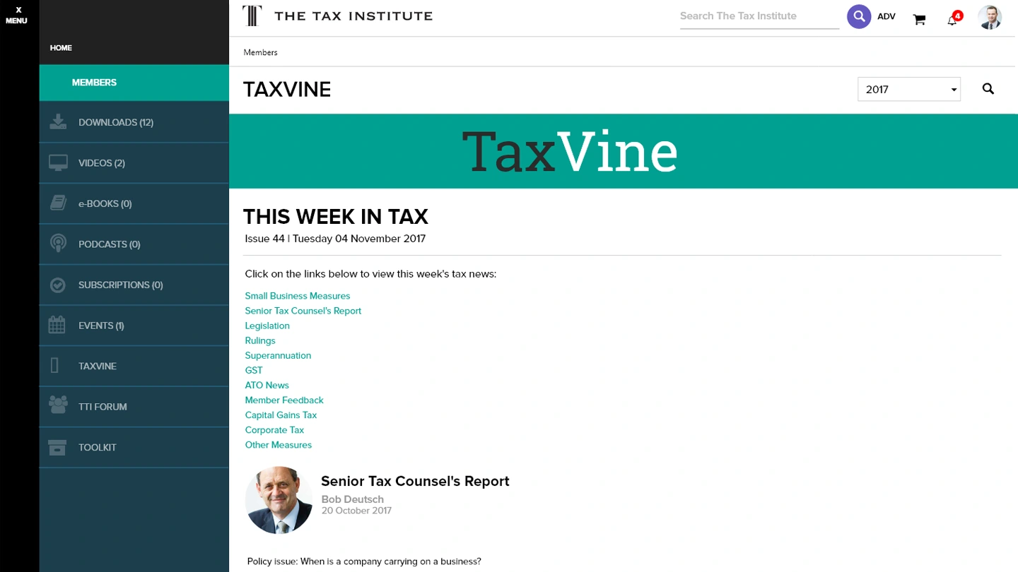 GCG final application — data view